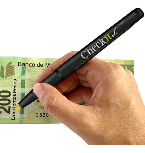 Pluma marcadora de billetes para detectar dinero falso